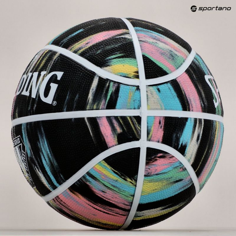 Spalding Marble basket nero/pastello misura 7 5