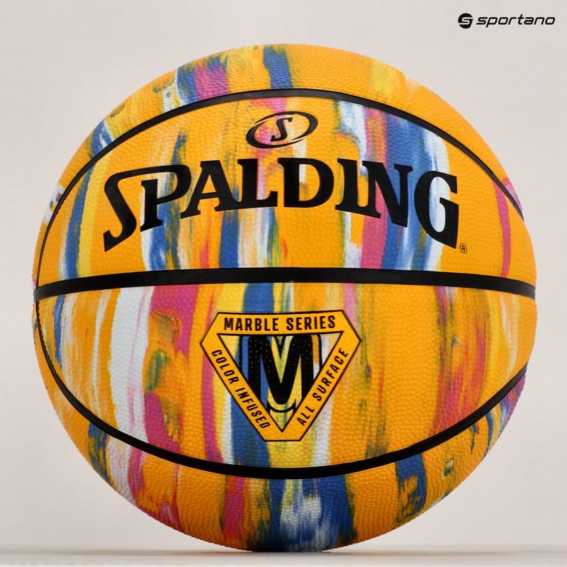 Spalding Marble basket giallo taglia 7 5