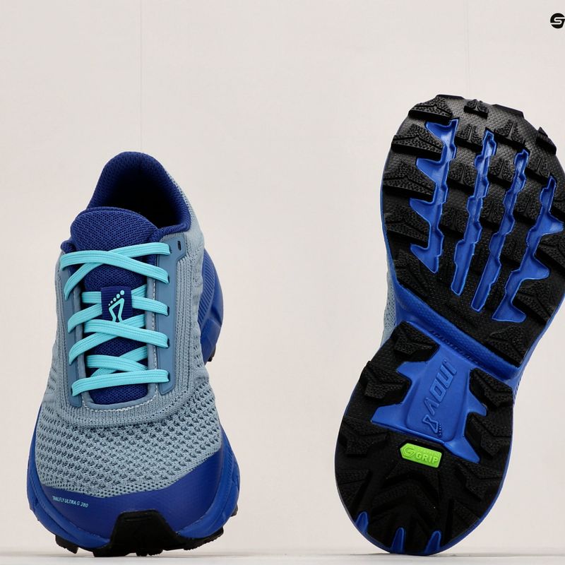 Scarpe da corsa da donna Inov-8 Trailfly Ultra G 280 blu chiaro/blu 20