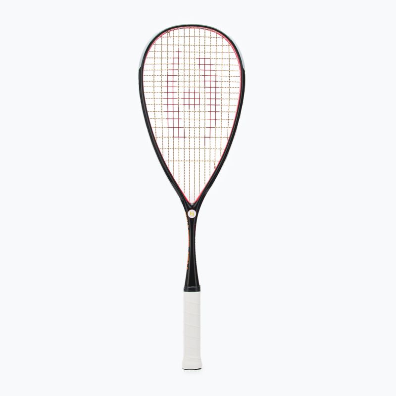 Racchetta da squash Harrow Reflex 125 Tarek Momen Signature nero/rosso/giallo