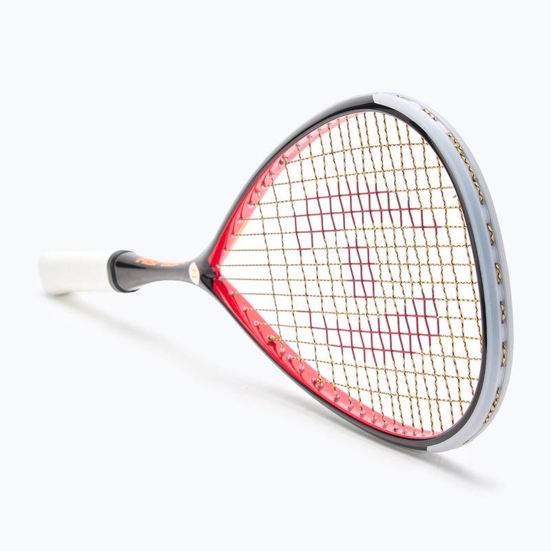 Racchetta da squash Harrow Reflex 125 Tarek Momen Signature nero/rosso/giallo 2