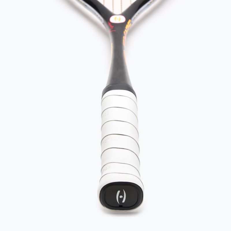 Racchetta da squash Harrow Reflex 125 Tarek Momen Signature nero/rosso/giallo 3