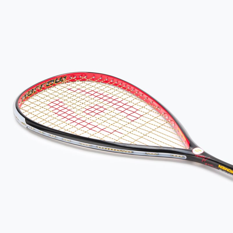 Racchetta da squash Harrow Reflex 125 Tarek Momen Signature nero/rosso/giallo 5