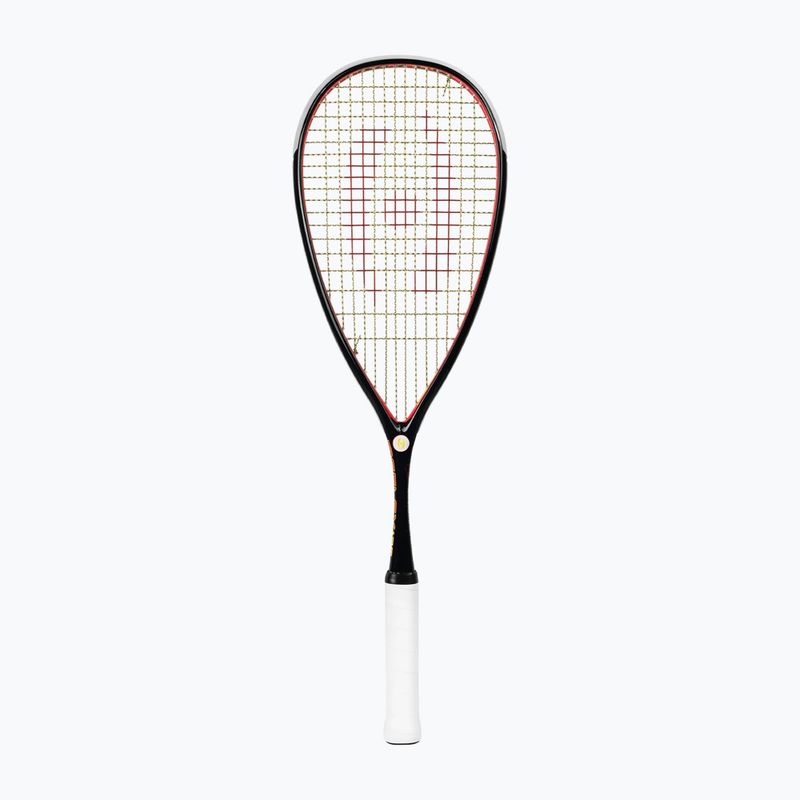 Racchetta da squash Harrow Reflex 125 Tarek Momen Signature nero/rosso/giallo