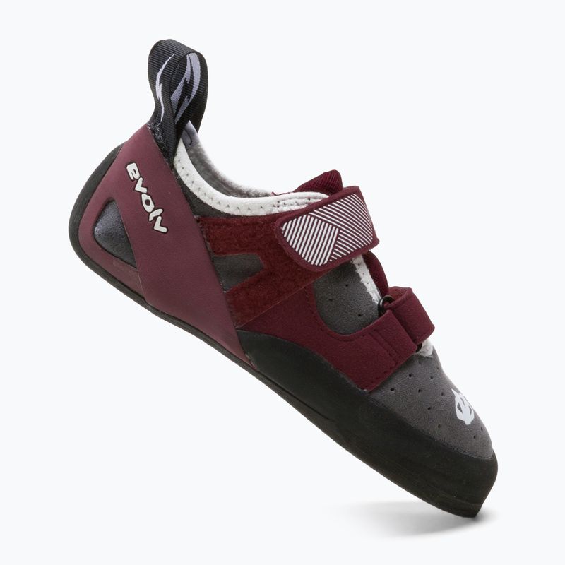 Scarpa da arrampicata da donna Evolv Elektra grigio/merlot 2