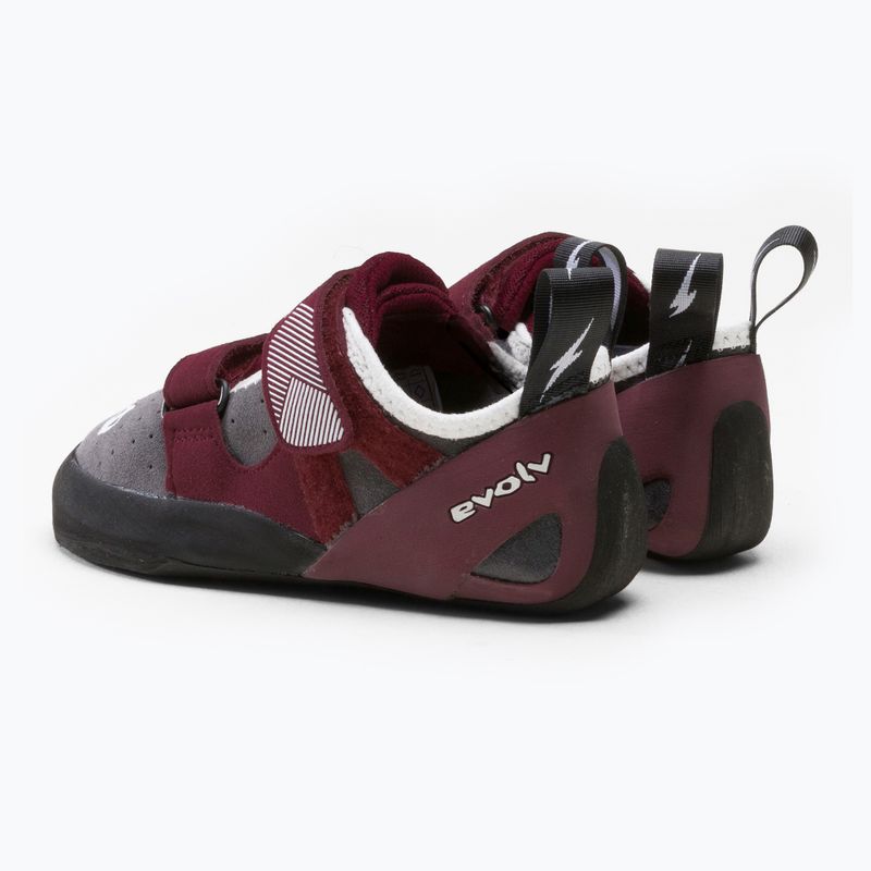 Scarpa da arrampicata da donna Evolv Elektra grigio/merlot 3