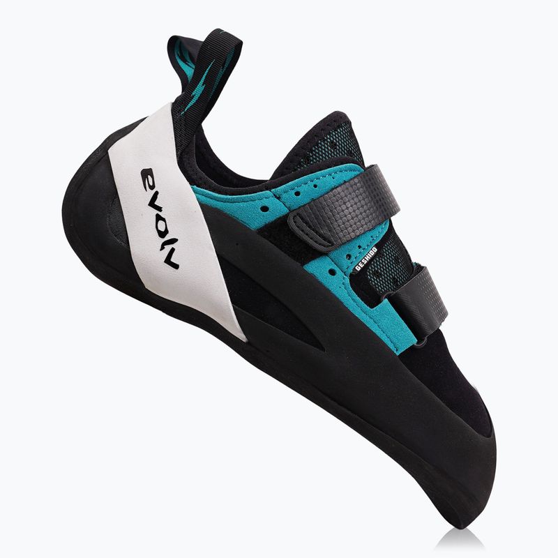 Scarpa da arrampicata Evolv Geshido da uomo nero/teal/bianco