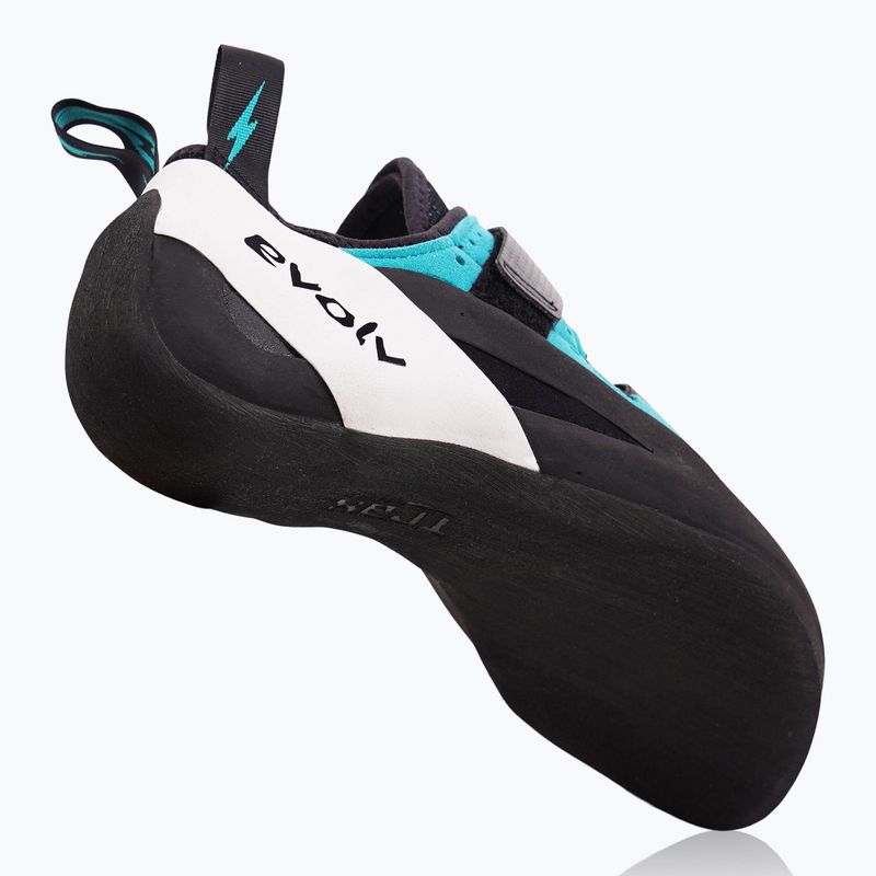 Scarpa da arrampicata Evolv Geshido da uomo nero/teal/bianco 2