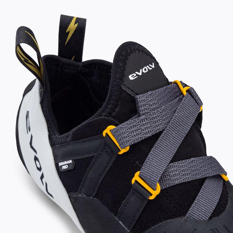 Scarpa da arrampicata Evolv Shaman Pro bianco/nero 10