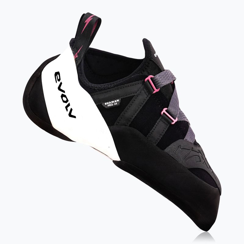 Scarpa da arrampicata Evolv Shaman Pro LV nero/rosso barbabietola