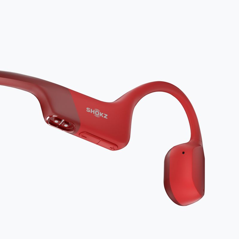 Cuffie wireless rosse Shokz OpenRun 5