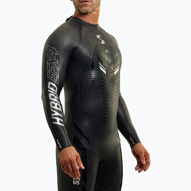 Body da triathlon da uomo Synergy Hybrid EFX4 Full Sleeve Triathlon black 3
