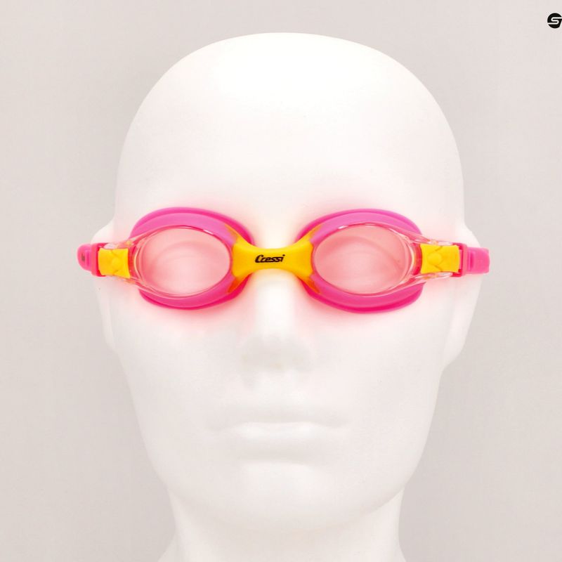 Occhialini da nuoto per bambini Cressi Dolphin 2.0 rosa/giallo 7