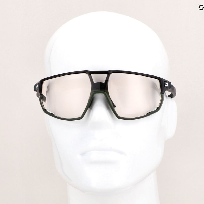Occhiali da sole Julbo Rush R Eactiv 0-3 High Contrast nero opaco/khaki 10