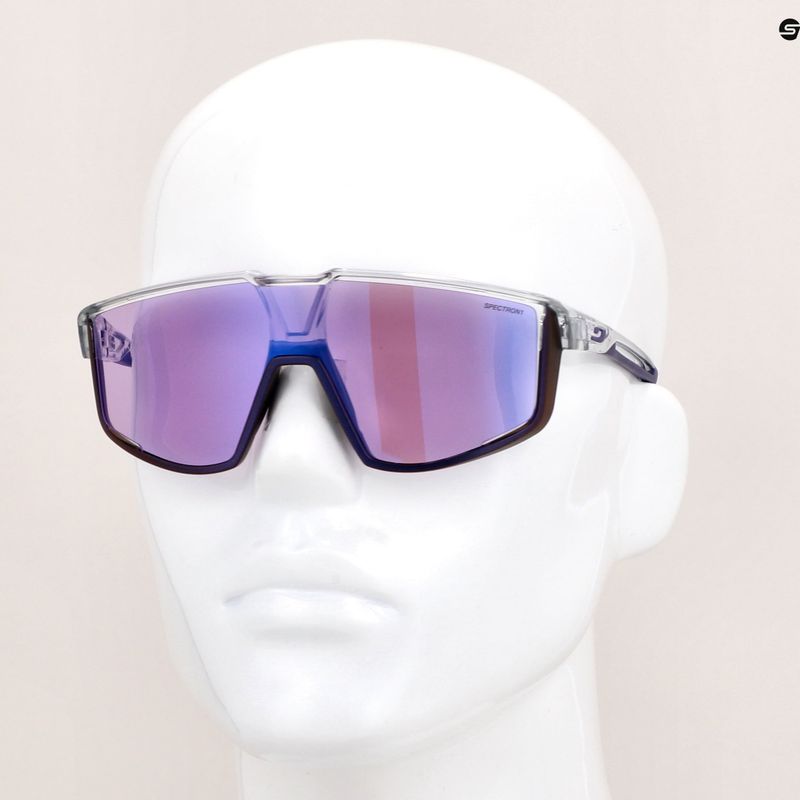 Occhiali da sole Julbo Fury Spectron 1 grigio traslucido lucido/viola 9