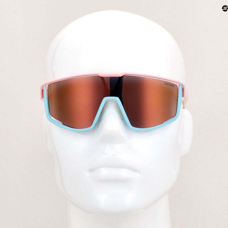 Occhiali da sole Julbo Fury Spectron 3Cf rosa pastello/azzurro opaco 9