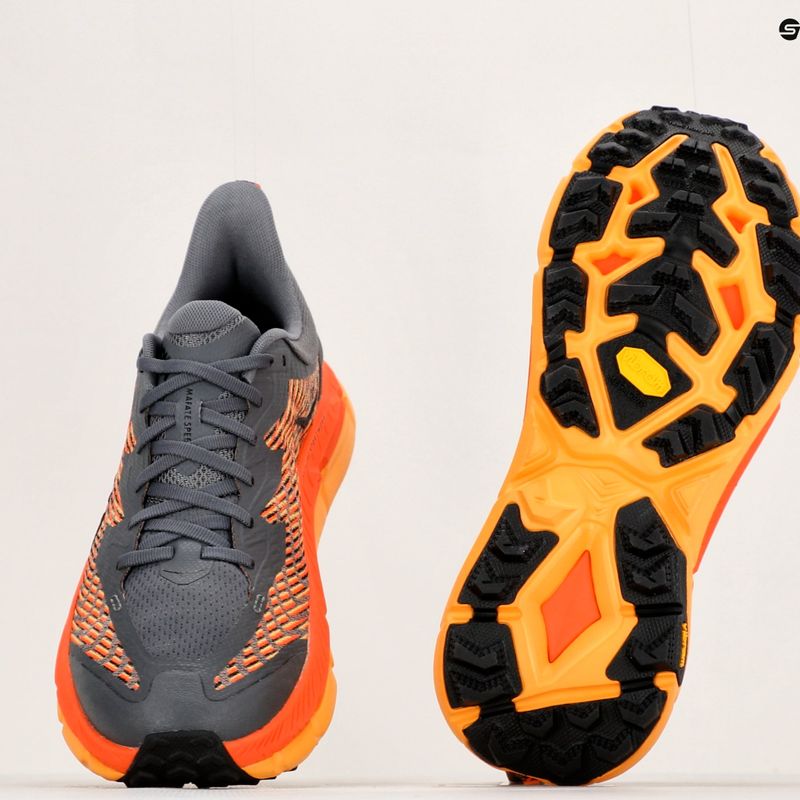 Scarpe da corsa da uomo HOKA Mafate Speed 4 castlerock/nero 12