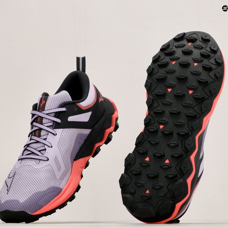 Scarpe da corsa da donna Mizuno Ibuki 4 lilla pastello/nero ostrica/corallo baciato dal sole 12