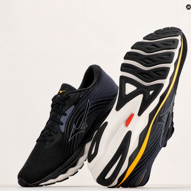 Scarpe da corsa da uomo Mizuno Wave Sky 6 nero/tradewinds/gold fusion 11