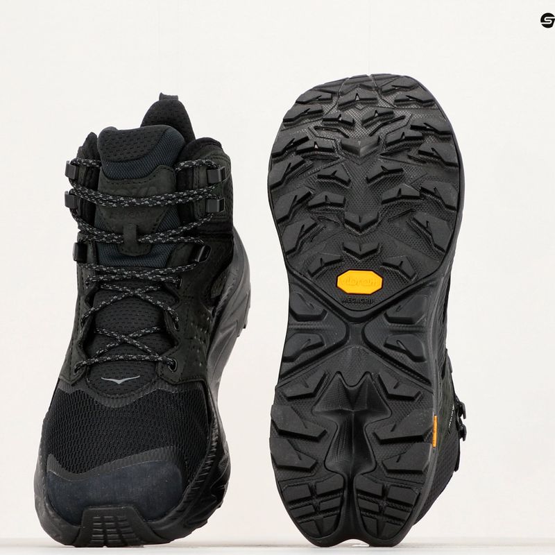 Scarpe da trekking da uomo HOKA Anacapa 2 Mid GTX nero/nero 21