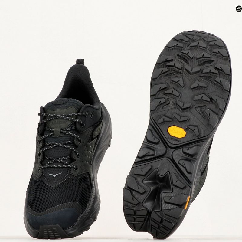 Scarpe da trekking da uomo HOKA Anacapa 2 Low GTX nero/nero 13
