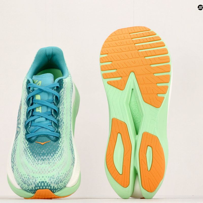 Scarpe da corsa da uomo HOKA Mach X ocean mist/lime glow 25