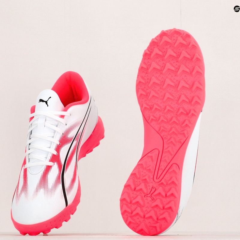Scarpe da calcio PUMA Ultra Play TT da uomo puma bianco/puma nero/fire orchid 14