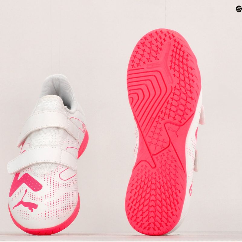 Scarpe da calcio per bambini PUMA Future Play IT V puma bianco/arancio 15
