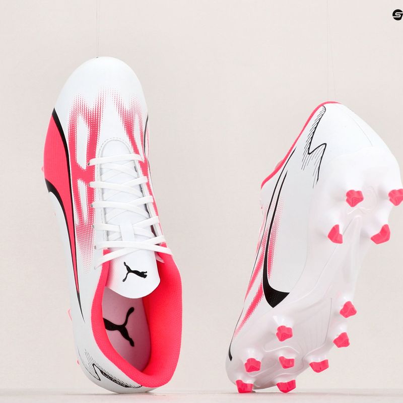 Scarpe da calcio da uomo PUMA Ultra Play FG/AG puma bianco/puma nero/fire orchid 17