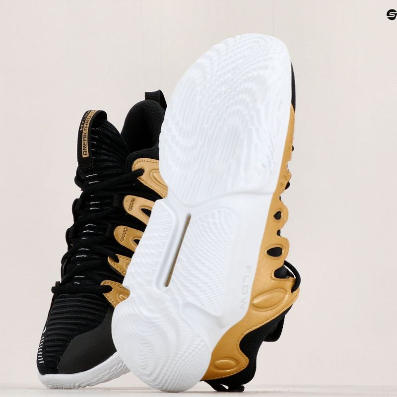 Under Armour scarpe da basket da donna W Flow Breakthru 4 nero/oro metallico/bianco 12