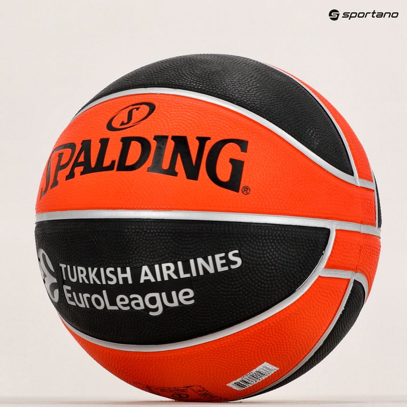 Spalding Euroleague TF-150 Legacy basket arancione/nero taglia 5 9
