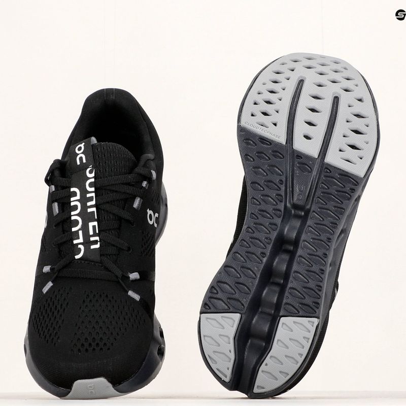 Scarpe da corsa da uomo On Cloudsurfer nero 13