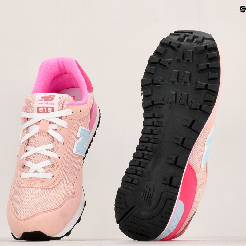 Scarpe New Balance 515 rosa per bambini 18