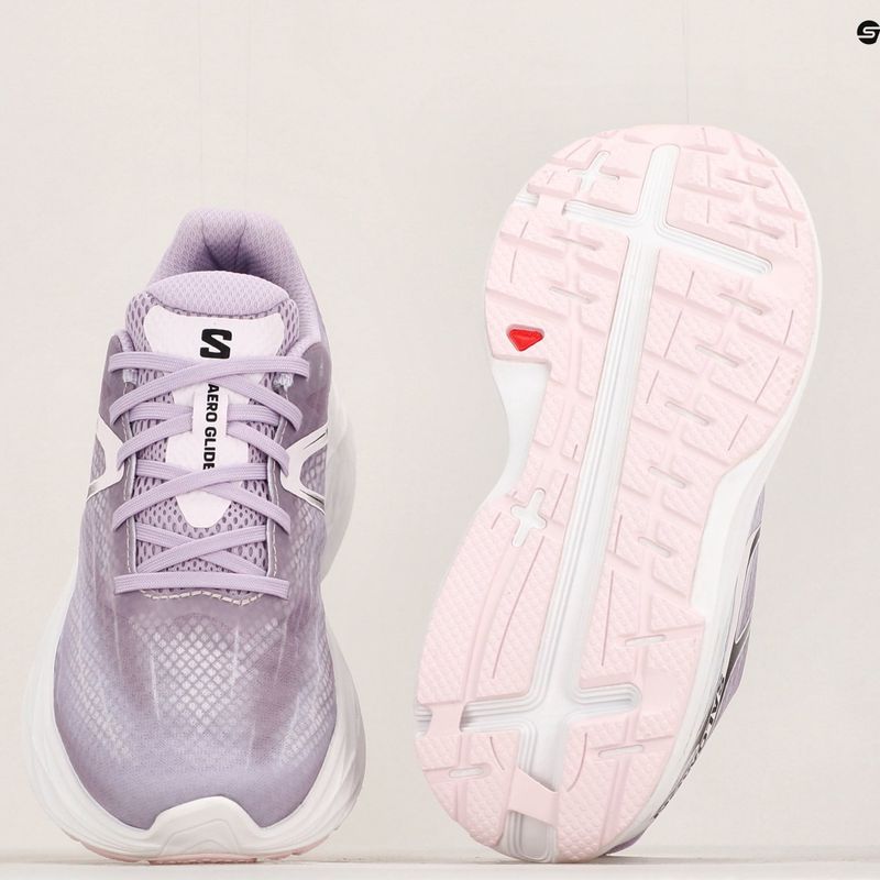Scarpe da corsa da donna Salomon Aero Glide orchid bloom/rosa culla/bianco 19