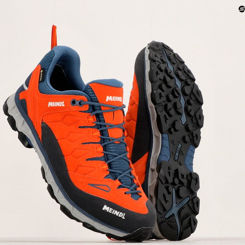 Scarpe da trekking da uomo Meindl Lite Trail GTX arancione brillante/jeans 12