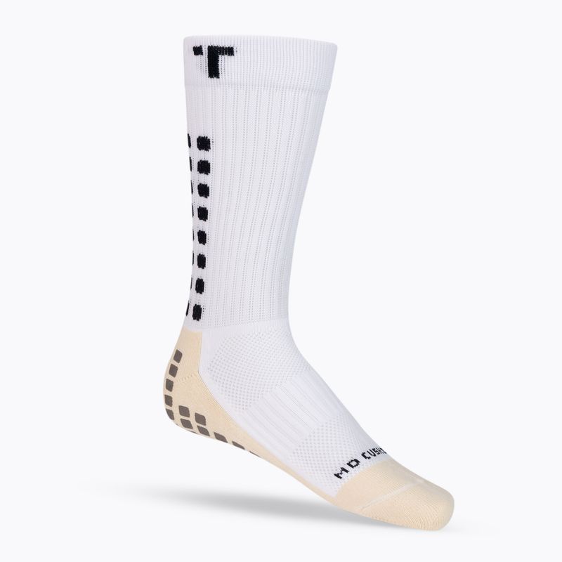 TRUsox Calzettoni da calcio a metà polpaccio bianco