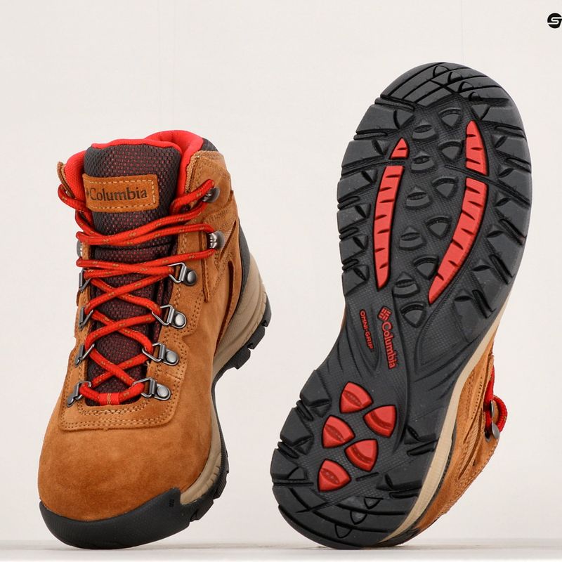 Columbia Newton Ridge Plus WP Amped elk/mountain red stivali da trekking da donna 21