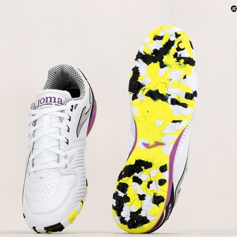 Scarpe da calcio Joma Dribling TF da uomo, bianco/nero 12