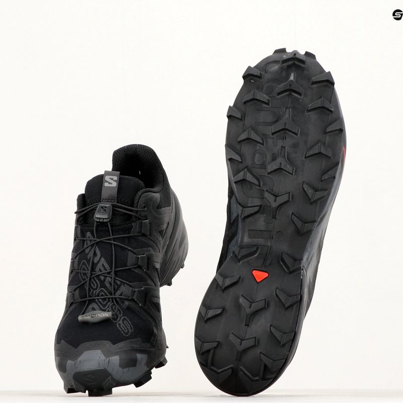 Scarpe da corsa da uomo Salomon Speedcross 6 nero/fantasma 15