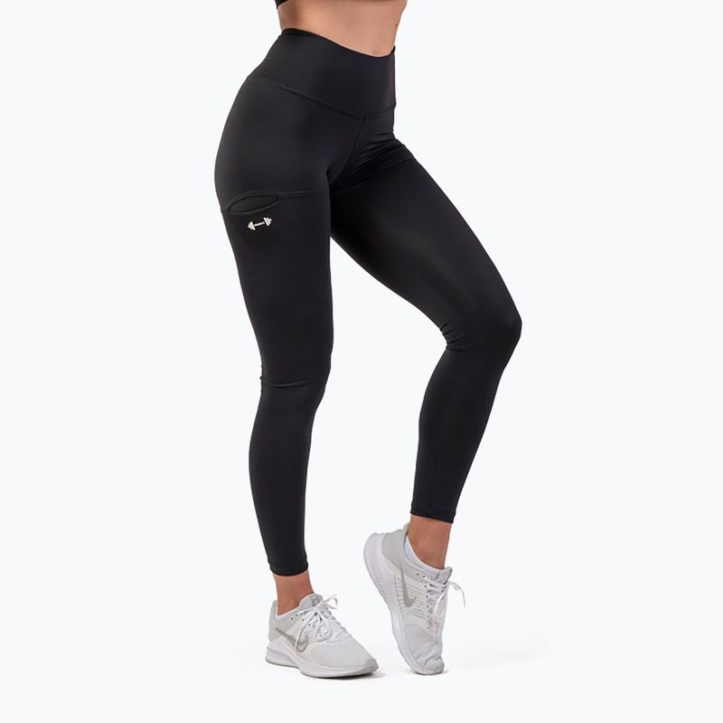 Leggings da allenamento donna NEBBIA Active a vita alta Smart Pocket nero 5