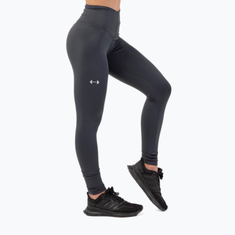 Leggings da allenamento per donna NEBBIA Classic Performance a vita alta grigio scuro