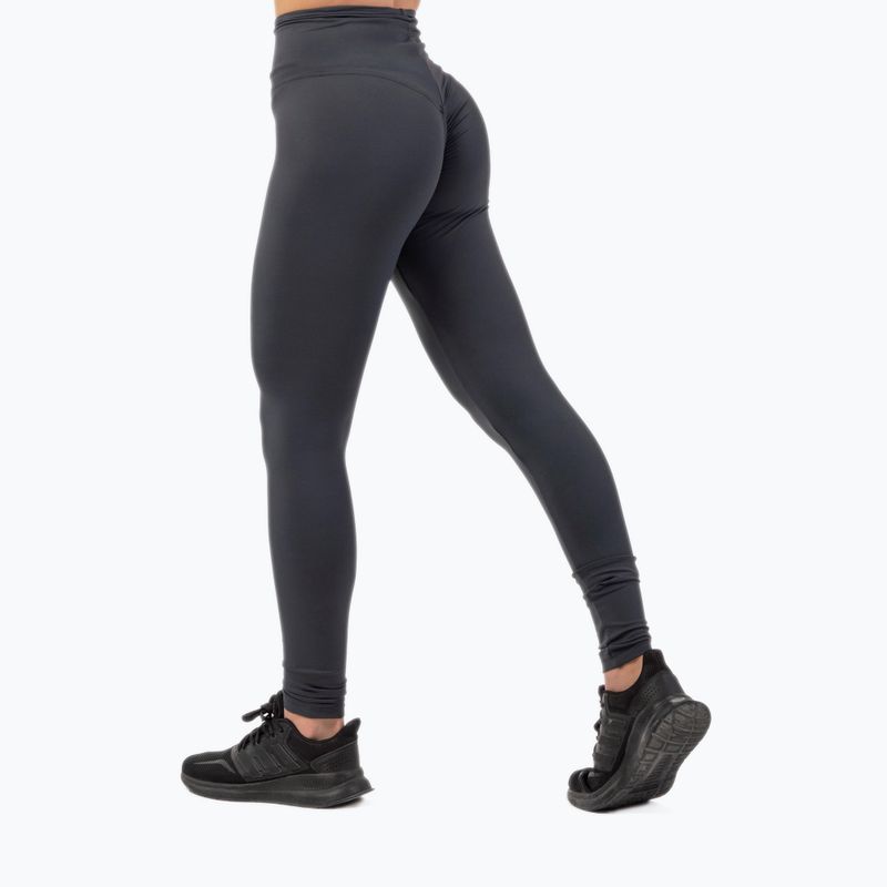 Leggings da allenamento per donna NEBBIA Classic Performance a vita alta grigio scuro 2