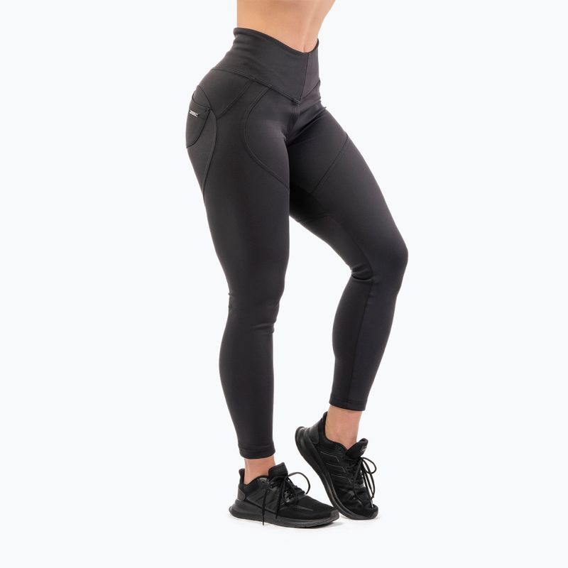 Leggings da allenamento donna NEBBIA Lifting Effect Bubble Butt nero