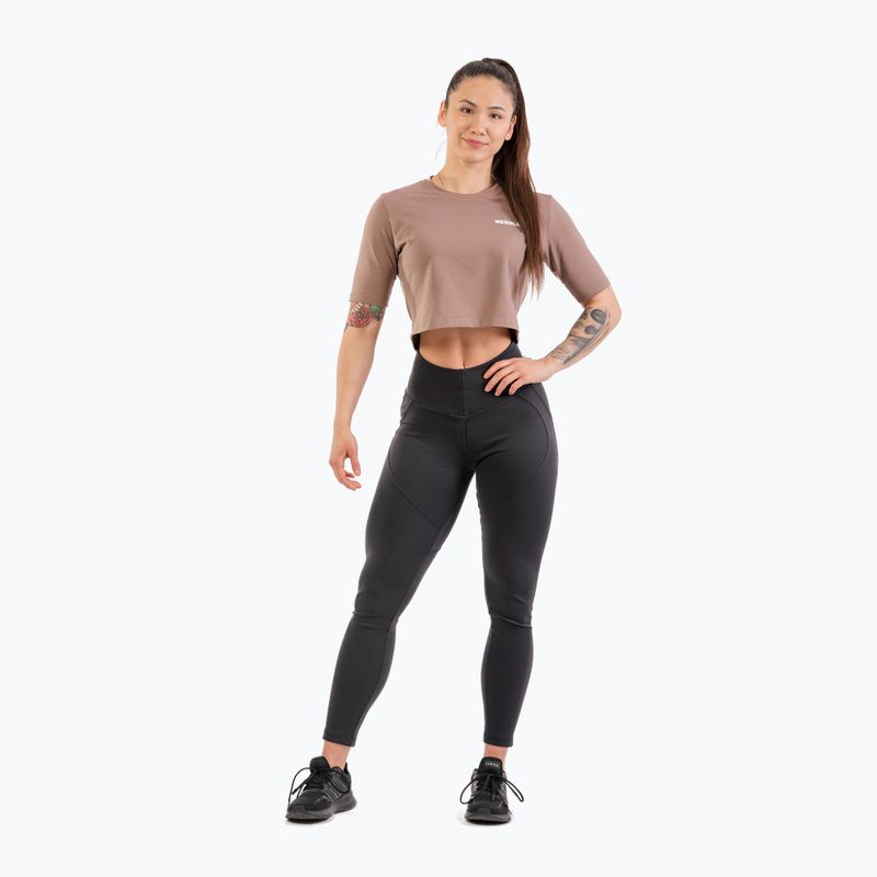 Leggings da allenamento donna NEBBIA Lifting Effect Bubble Butt nero 4