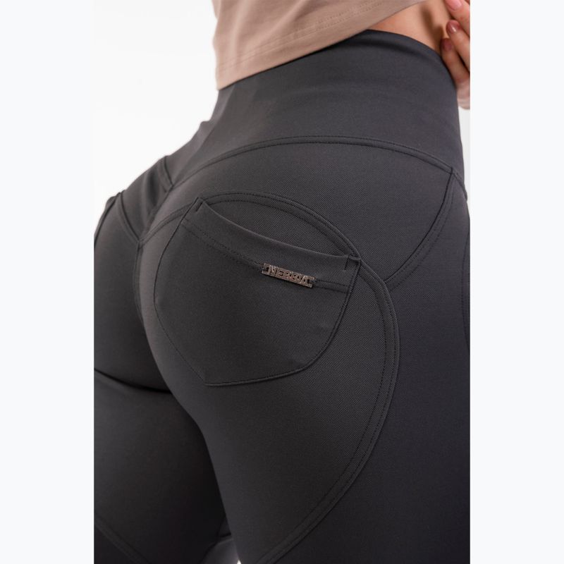 Leggings da allenamento donna NEBBIA Lifting Effect Bubble Butt nero 7
