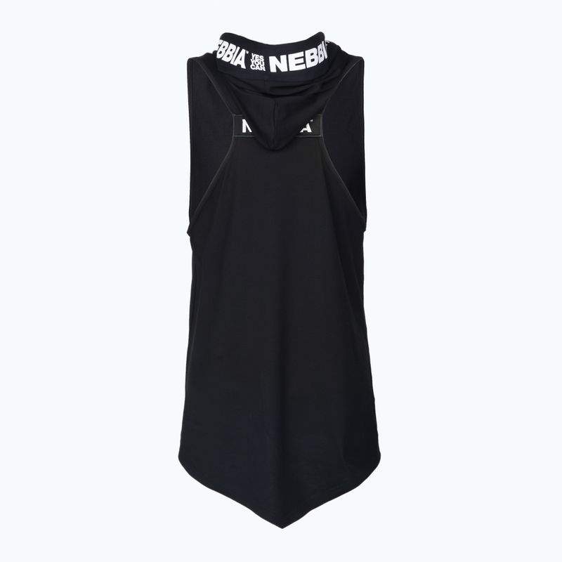 Canotta da allenamento da uomo NEBBIA No Excuses Tank Top With A Hoodie nero 2