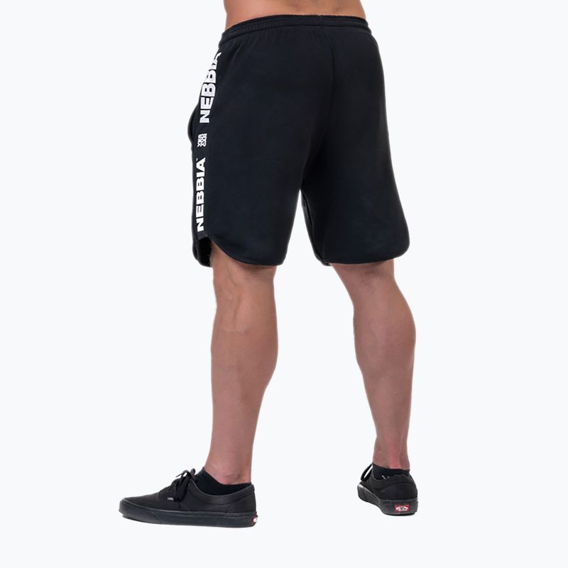 Pantaloncini da allenamento da uomo neri NEBBIA Legend-Approved 2