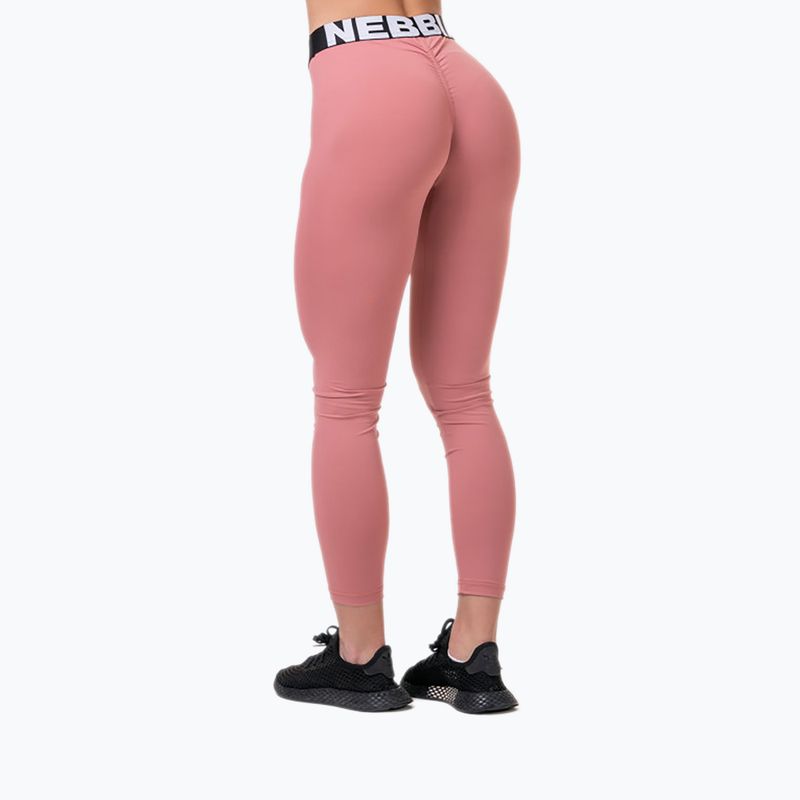 Leggings da allenamento da donna NEBBIA Squat Hero Scrunch Butt old rosse 2