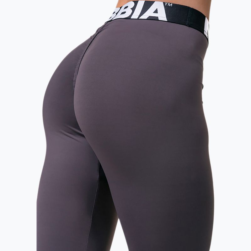 Leggings da allenamento da donna NEBBIA Squat Hero Scrunch Butt marron 3