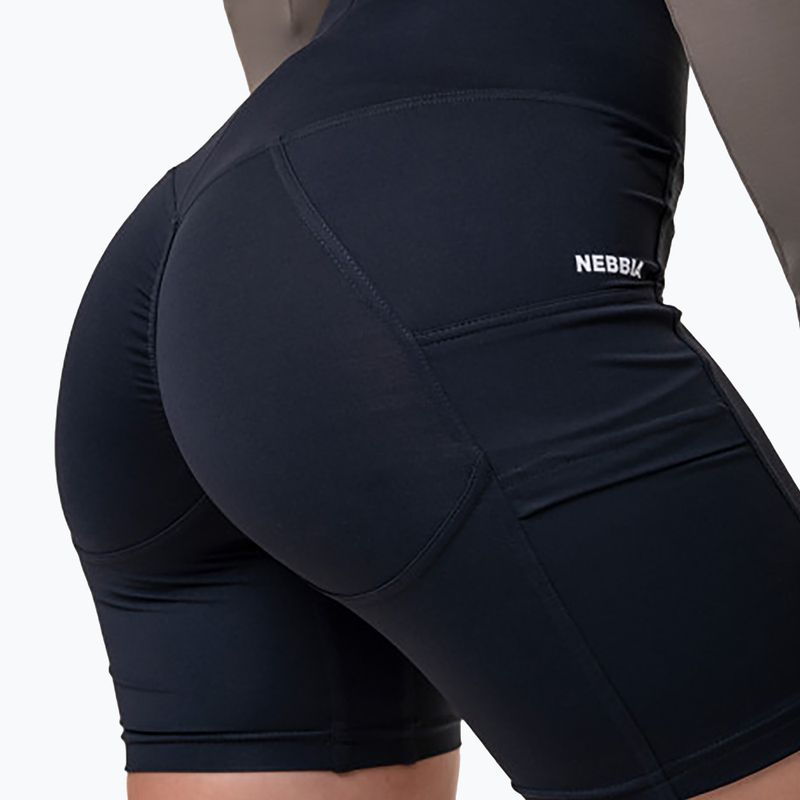 Pantaloncini da allenamento donna NEBBIA Biker Fit & Smart nero 3